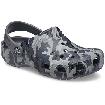 Crocs Klassiska Camo Clogs Tjej Grå | Sverige 1508MQZA